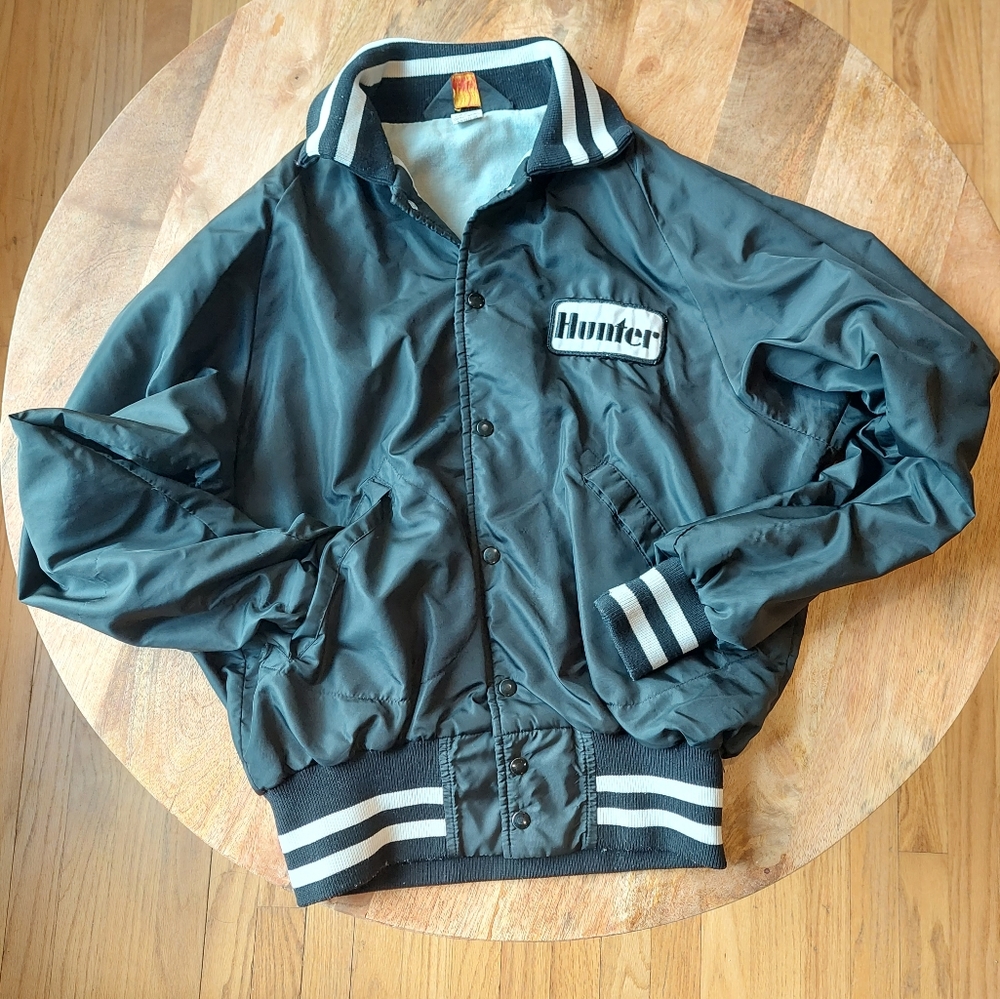 Vintage Dunbrooke Pla-Jac Jacket Hunter Name Patch 70s 80s Sports